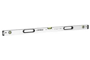POZIOMNICA PRO S800 BIAŁA 2xFREZ 120cm LIBELLA 2% Z UCHWYTAMI