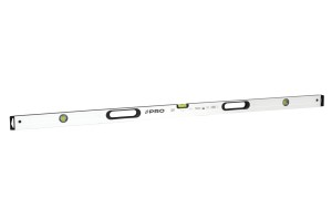 POZIOMNICA PRO S800 BIAŁA 2xFREZ 150cm LIBELLA 2% Z UCHYTAMI