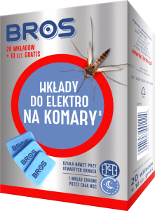 BROS WKŁADY DO ELEKTRO NA KOMARY 20szt