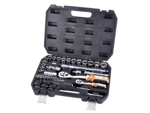 ZESTAW KLUCZY NASADOWYCH Z GRZECHOTKĄ VERKATTO 1/2"+1/4" 72szt