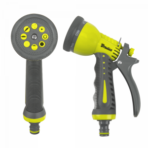 PISTOLET ZRASZAJĄCY DO WODY 8-FUNKCYJNY LIME LINE ZEBRA TWIN  BRADAS