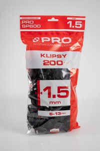 SYSTEM POZIOMUJĄCY PRO-SP600 KLIPSY 1,5mm 200szt