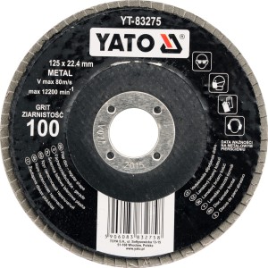 ŚCIERNICA LISTKOWA YATO 125 P100