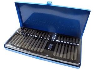 KPL.KLUCZY TORX 40 el. METALOWA WALIZKA SILVER