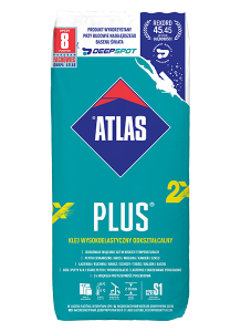 KLEJ DO GLAZURY ATLAS PLUS 25kg. Z WŁÓKNAMI C2TES1 KLEJ DO GLAZURY