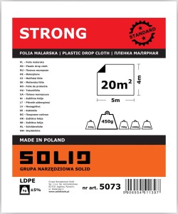 FOLIA MALARSKA SOLID 4x5 STRONG LDPE