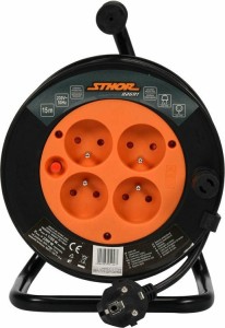 PRZEDŁUŻACZ ELEKTRYCZNY GUMOWANY CZARNY 10m 1GN. 3x1,5mm2 16A