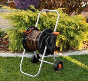 WÓZEK Z WĘŻEM 1/2"-20m ARMATURA Z PISTOLETEM BLACK LINE BRADAS