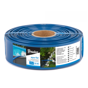 WĄŻ PŁASKI AQUA-FLAT PE/EVA 11/2" x 10m BLACKWASH BRADAS
