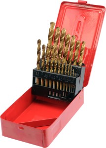 WIERTŁA 1,0-13,0mm 25szt. TYTAN
