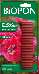 BIOPON PAŁECZKI NAWOZOWE DO PELARGONI
