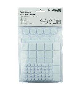 PODKŁADKI FILCOWE SCHMITH 126szt BIAŁE