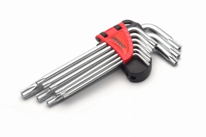 KPL.KLUCZY PRO TORX Z OTWOREM DŁUGIE