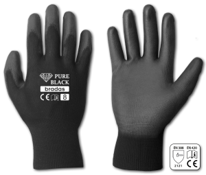 RĘKAWICE ROBOCZE BRADAS PURE BLACK  8