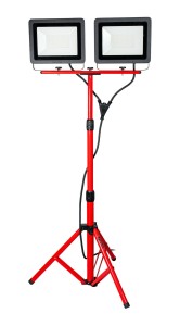 REFLEKTOR LED ZE STATYWEM 2x100W + POKROWIEC IP65   PRO
