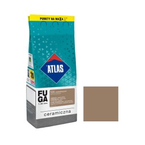 ATLAS FUGA CERAMICZNA 123 JASNOBRĄZOWY 2kg ALUBAG 1-20mm