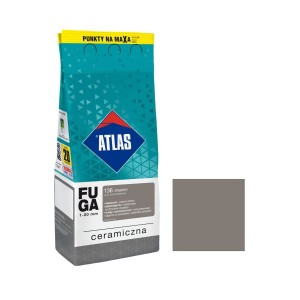 ATLAS FUGA CERAMICZNA 136 SREBRNY 2kg ALUBAG 1-20mm