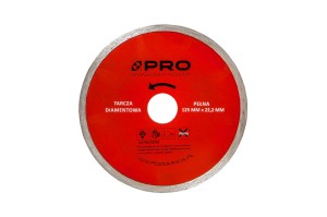 TARCZA DIAMENTOWA 180mm PEŁNA PRO
